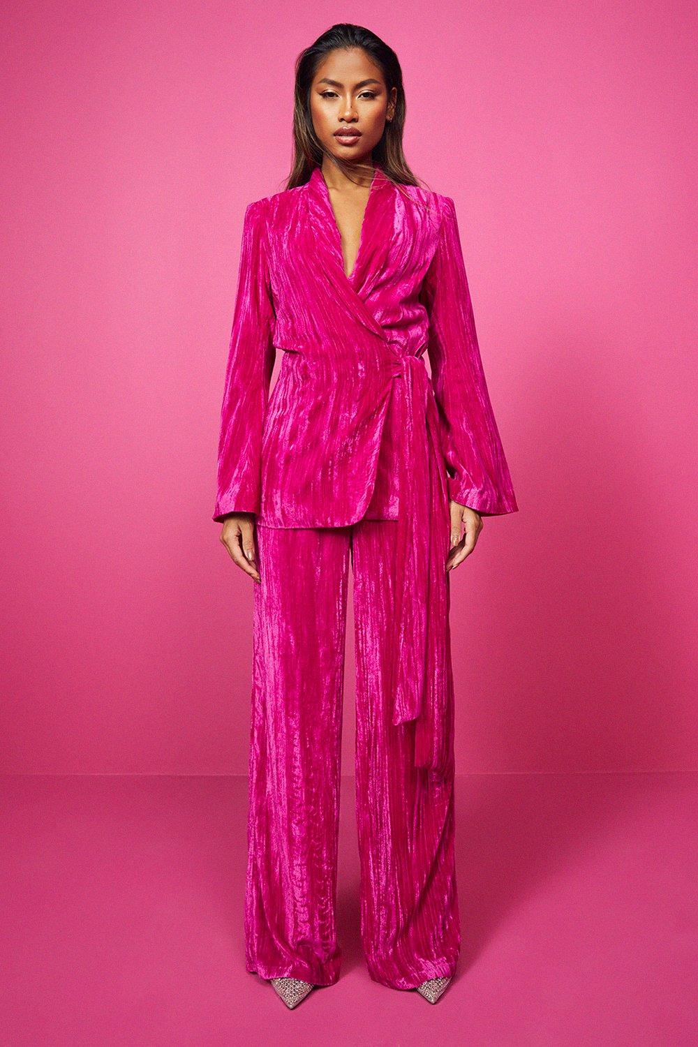 Hot pink sales tailored trousers